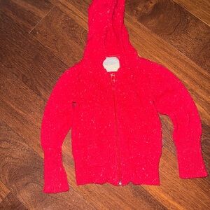 Girls old navy sweater with hood used twice size 3t